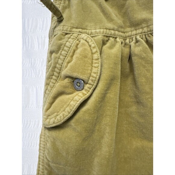 Oilily Velvet Pants Girls 104 (4) Green Flare Embroidered Y2K Hippie Cargo Soft - Picture 6 of 14